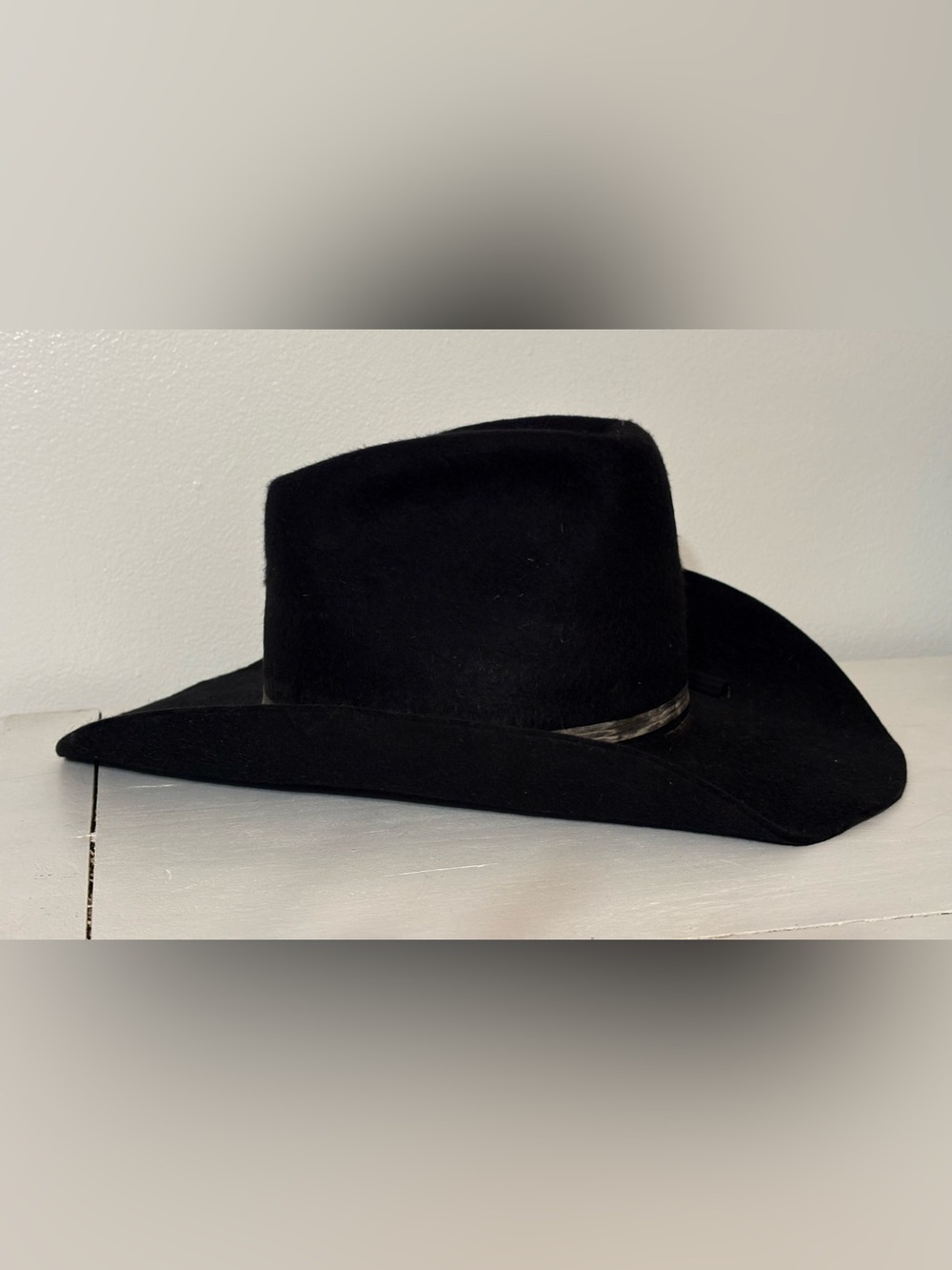 Mens Black Supreme Felt Western Cowboy Hat by Cowtown 7.5